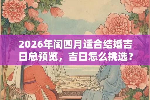 2026年闰四月适合结婚吉日总预览，吉日怎么挑选？