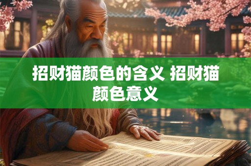 招财猫颜色的含义 招财猫颜色意义