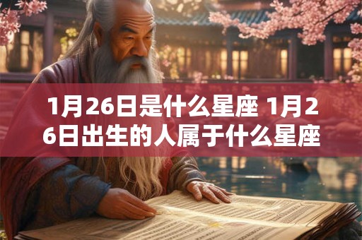 1月26日是什么星座 1月26日出生的人属于什么星座
