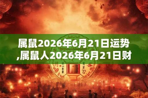 属鼠2026年6月21日运势,属鼠人2026年6月21日财运,生肖鼠2026年6月21日运势 属鼠2026年6月21日运势,属鼠人2026年6月21日财运,生肖鼠2026年6月21日运势
