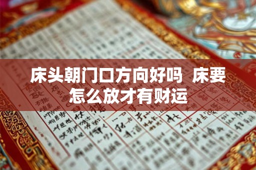 床头朝门口方向好吗  床要怎么放才有财运