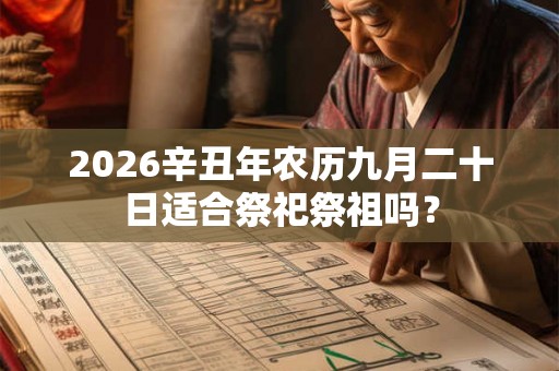 2026辛丑年农历九月二十日适合祭祀祭祖吗？