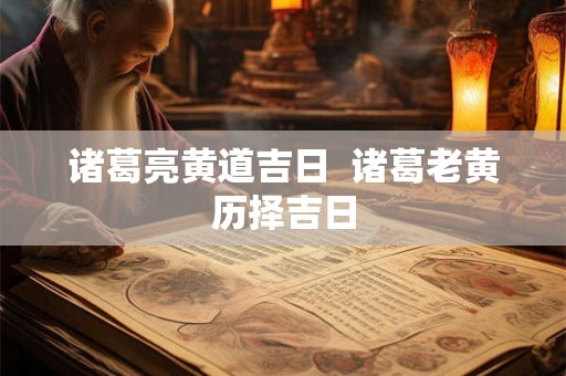 诸葛亮黄道吉日  诸葛老黄历择吉日