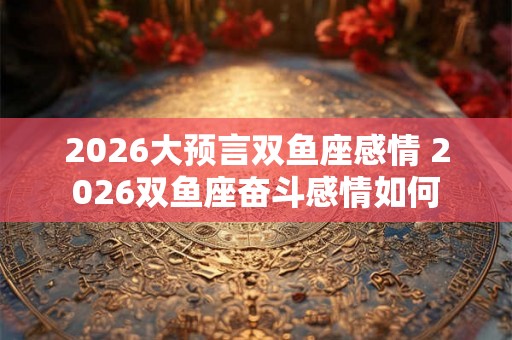 2026大预言双鱼座感情 2026双鱼座奋斗感情如何