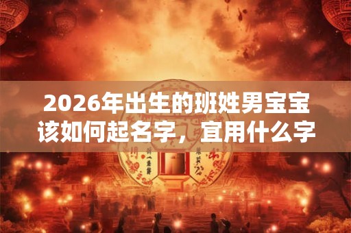 2026年出生的班姓男宝宝该如何起名字，宜用什么字。