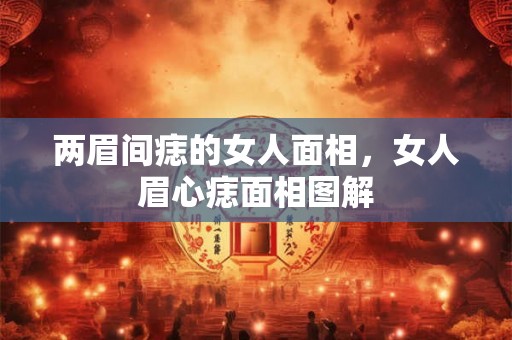 两眉间痣的女人面相，女人眉心痣面相图解