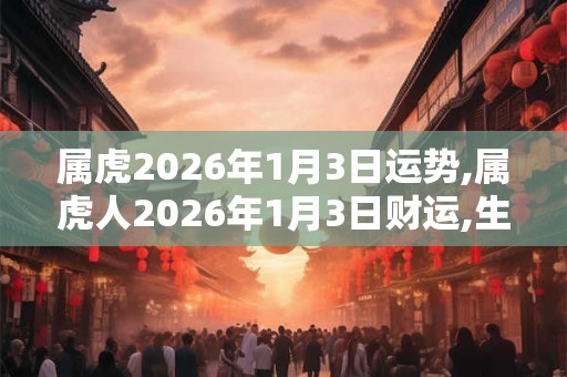属虎2026年1月3日运势,属虎人2026年1月3日财运,生肖虎2026年1月3日运势 属虎2026年1月3日运势,属虎人2026年1月3日财运,生肖虎2026年1月3日运势