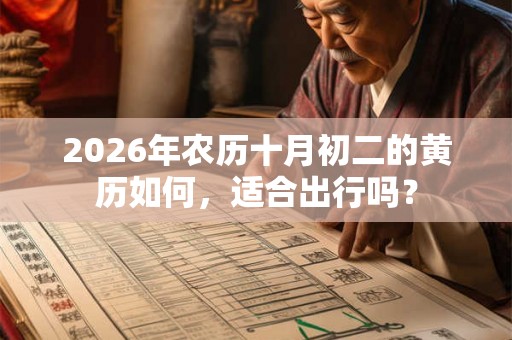 2026年农历十月初二的黄历如何，适合出行吗？