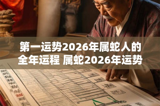 第一运势2026年属蛇人的全年运程 属蛇2026年运势
