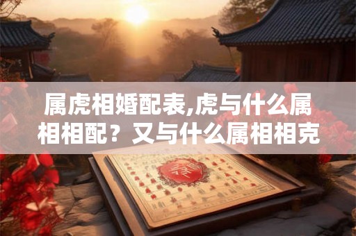 属虎相婚配表,虎与什么属相相配？又与什么属相相克？