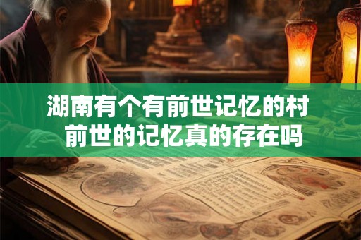 湖南有个有前世记忆的村  前世的记忆真的存在吗