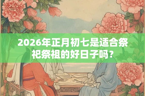 2026年正月初七是适合祭祀祭祖的好日子吗？