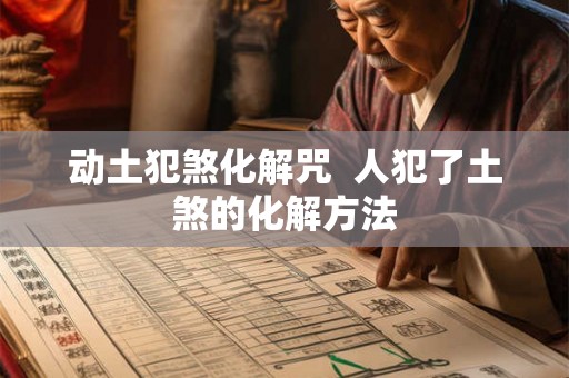 动土犯煞化解咒  人犯了土煞的化解方法