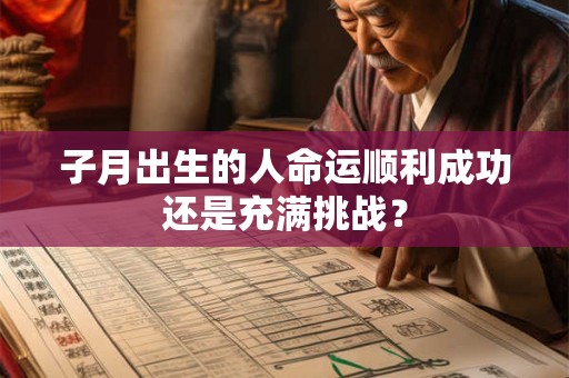 子月出生的人命运顺利成功还是充满挑战? 子月出生的人命运顺利成功还是充满挑战?