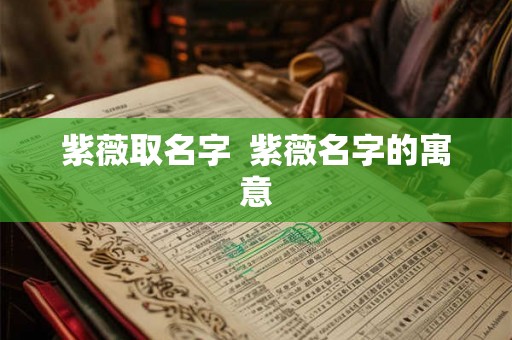 紫薇取名字 紫薇名字的寓意 紫薇取名字 紫薇名字的寓意