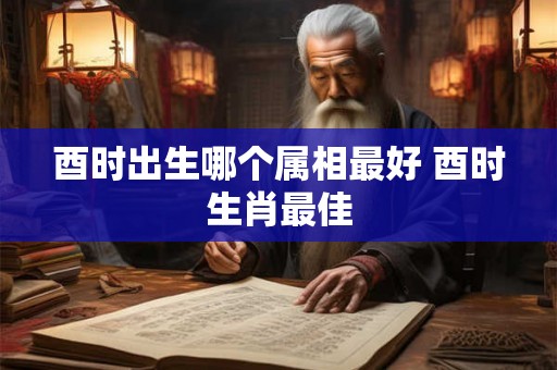 酉时出生哪个属相最好 酉时生肖最佳