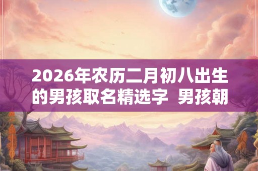 2026年农历二月初八出生的男孩取名精选字 男孩朝气蓬勃的名字 2026年农历二月初八出生的男孩取名精选字 男孩朝气蓬勃的名字
