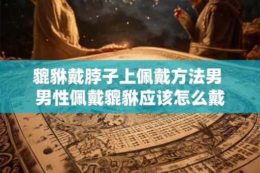 貔貅戴脖子上佩戴方法男 男性佩戴貔貅应该怎么戴