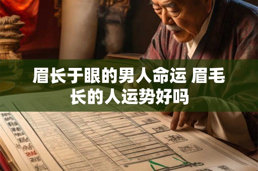 眉长于眼的男人命运 眉毛长的人运势好吗 眉长于眼的男人命运 眉毛长的人运势好吗