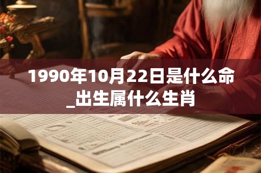 1990年10月22日是什么命_出生属什么生肖