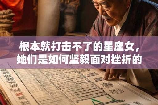 根本就打击不了的星座女，她们是如何坚毅面对挫折的？