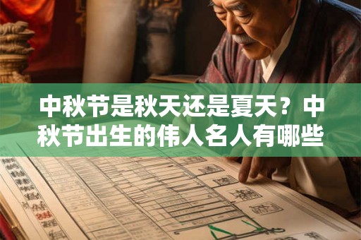 中秋节是秋天还是夏天?中秋节出生的伟人名人有哪些? 中秋节是秋天还是夏天?中秋节出生的伟人名人有哪些?