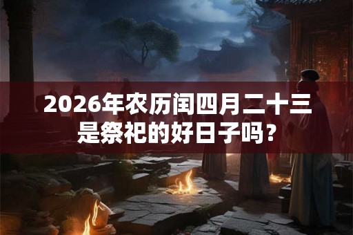 2026年农历闰四月二十三是祭祀的好日子吗？