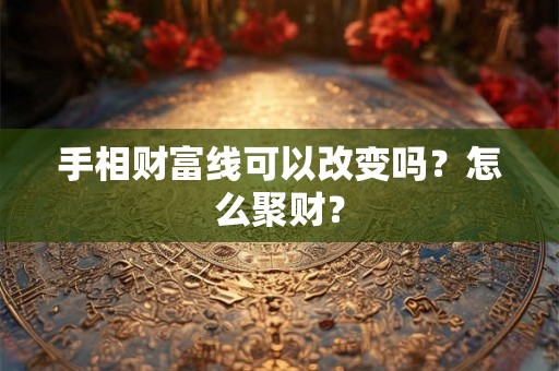 手相财富线可以改变吗?怎么聚财? 手相财富线可以改变吗?怎么聚财?
