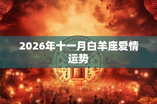 2026年十一月白羊座爱情运势
