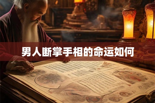 男人断掌手相的命运如何