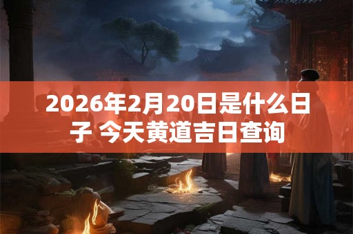2026年2月20日是什么日子 今天黄道吉日查询