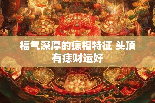 福气深厚的痣相特征 头顶有痣财运好 福气深厚的痣相特征 头顶有痣财运好