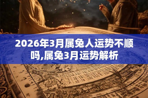 2026年3月属兔人运势不顺吗,属兔3月运势解析