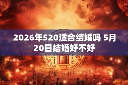 2026年520适合结婚吗 5月20日结婚好不好