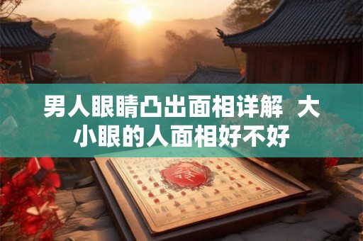 男人眼睛凸出面相详解  大小眼的人面相好不好