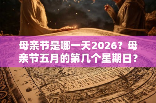 母亲节是哪一天2026？母亲节五月的第几个星期日？