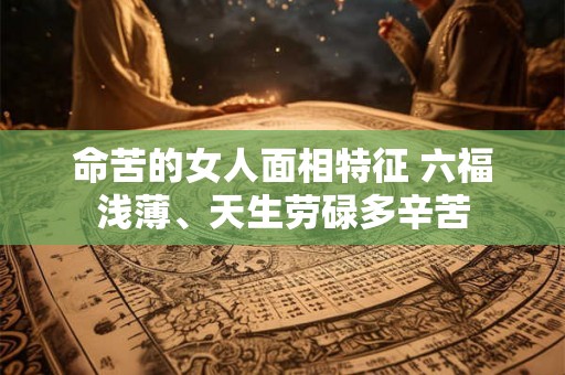 命苦的女人面相特征 六福浅薄、天生劳碌多辛苦 命苦的女人面相特征 六福浅薄、天生劳碌多辛苦