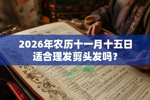 2026年农历十一月十五日适合理发剪头发吗？