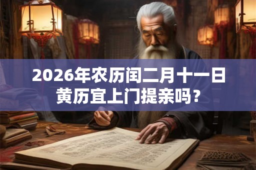 2026年农历闰二月十一日黄历宜上门提亲吗？