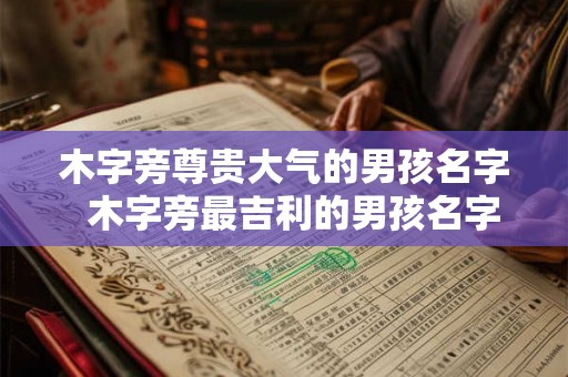 木字旁尊贵大气的男孩名字  木字旁最吉利的男孩名字大全