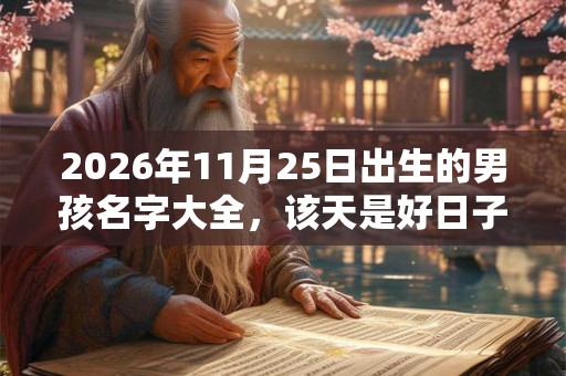 2026年11月25日出生的男孩名字大全,该天是好日子吗? 2026年11月25日出生的男孩名字大全,该天是好日子吗?
