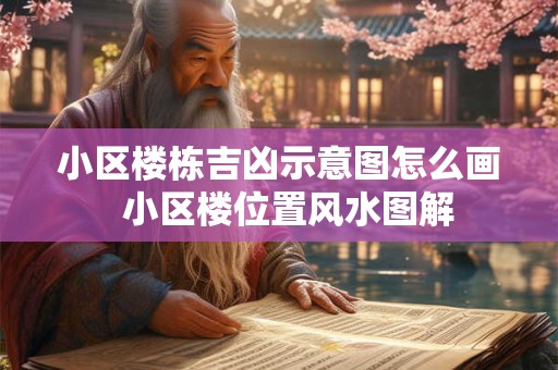 小区楼栋吉凶示意图怎么画  小区楼位置风水图解