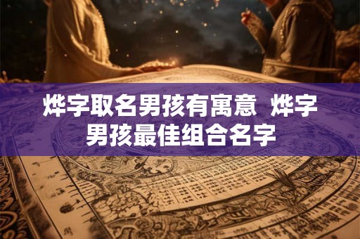 烨字取名男孩有寓意 烨字男孩最佳组合名字 烨字取名男孩有寓意 烨字男孩最佳组合名字