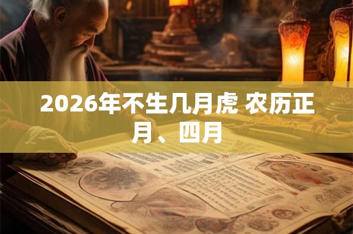 2026年不生几月虎 农历正月、四月