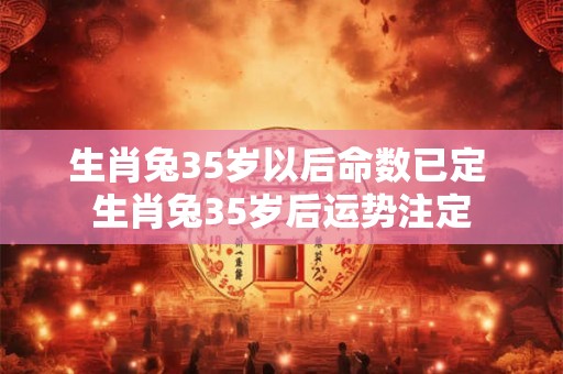 生肖兔35岁以后命数已定 生肖兔35岁后运势注定