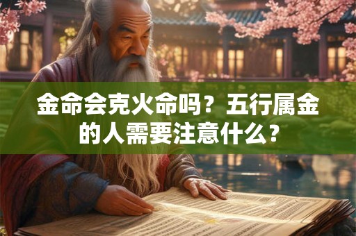金命会克火命吗？五行属金的人需要注意什么？