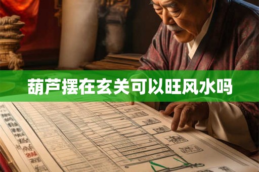 葫芦摆在玄关可以旺风水吗