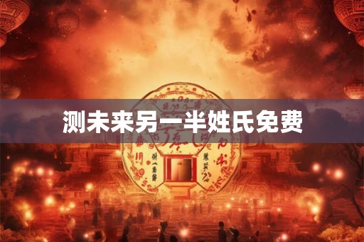 测未来另一半姓氏免费 测未来另一半姓氏免费