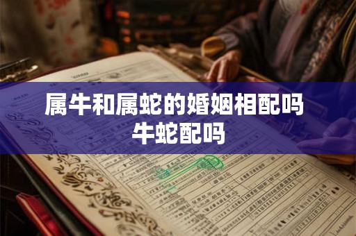 属牛和属蛇的婚姻相配吗 牛蛇配吗