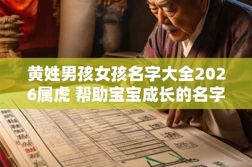 黄姓男孩女孩名字大全2026属虎 帮助宝宝成长的名字